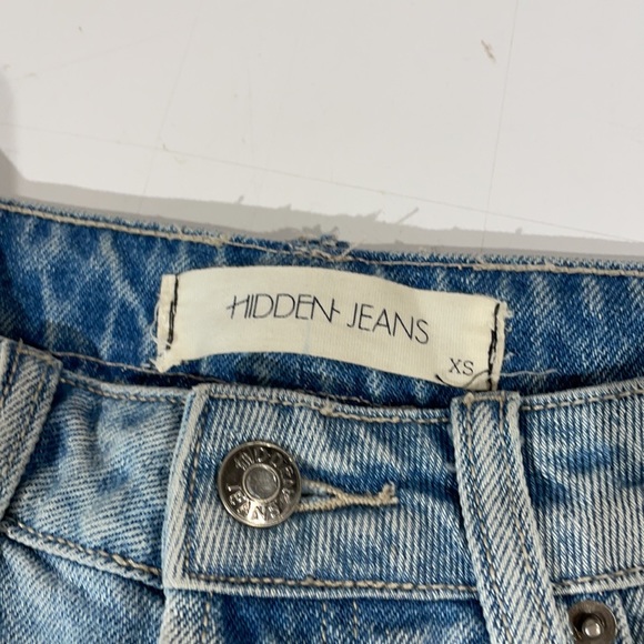 HIDDEN JEANS Patch “Look” Denim Skirt - Picture 5 of 6